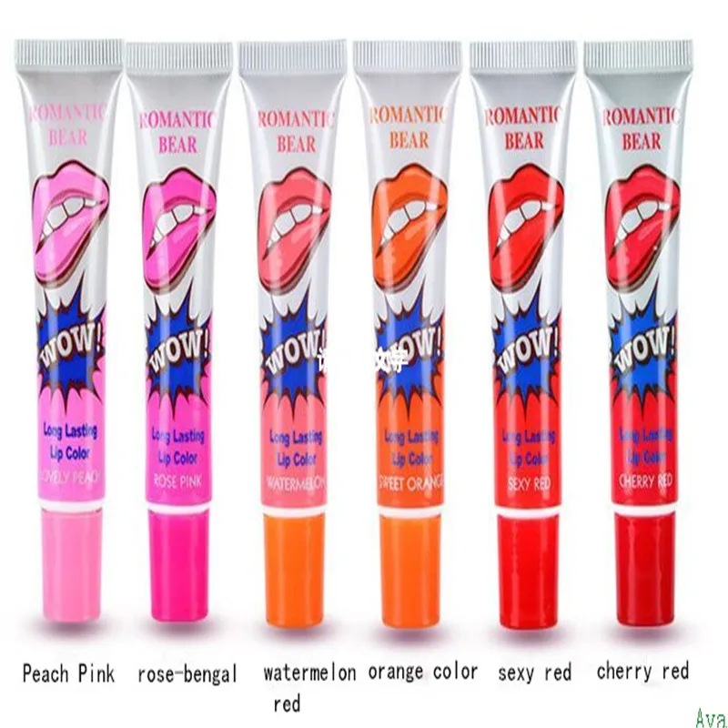 

Recommend Wow Romantic Bear Lip Tattoo Peel Off Magic Long Lasting Lip Gloss Peel Off Lip Color Free Shipping