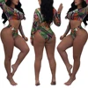 80322-MX65 2018 hotsale printed colors open sexy 2 pieces bikini beach swimwear for women
