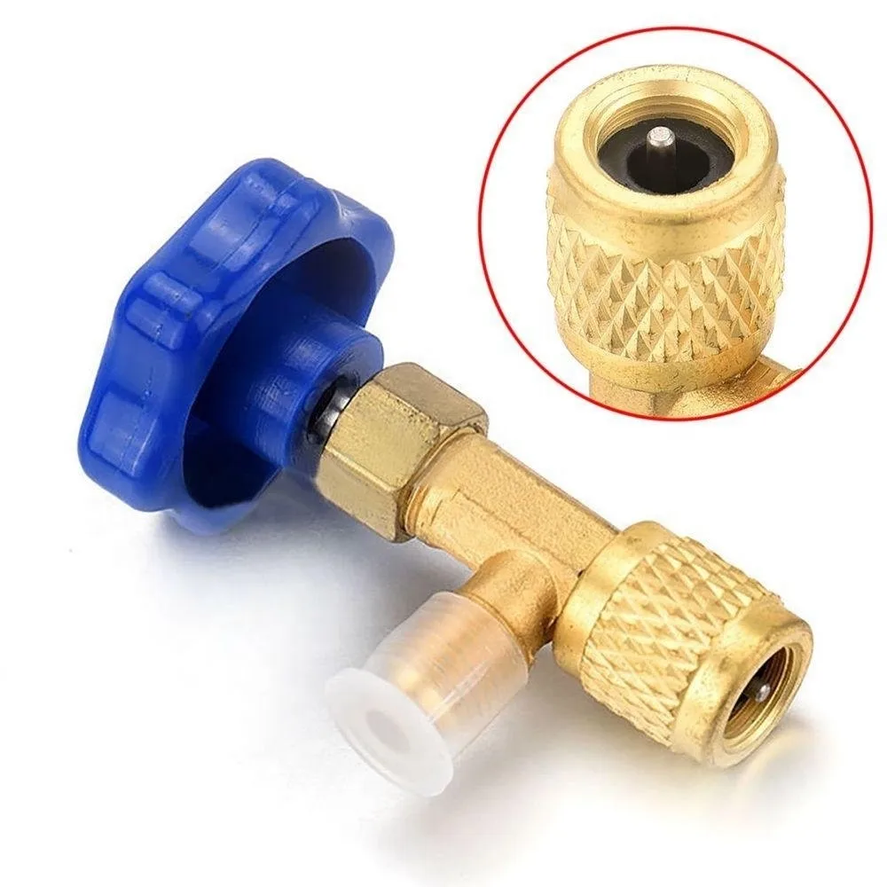 Refrigerant Can Bottle Tap Opener Valve Tool Adapter for R22 R600a Heavy Duty 