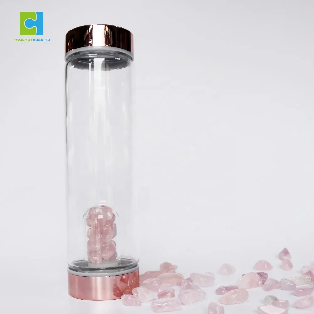 Glass Crystal Infuser Elixir Gemstone Water Bottle Wholesale Buy