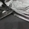 100 polyester shiny split silvery sequins velvet garment fabric