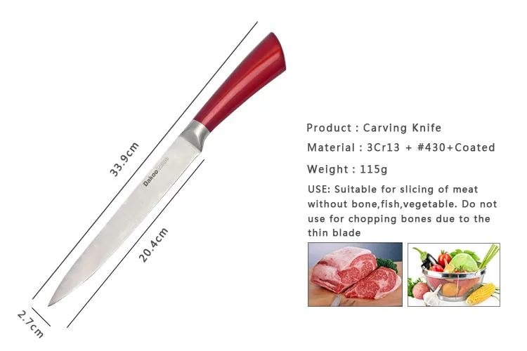 juego de cuchillos DAKOO Knife Set KS085B05, imagen 5