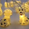 1.5m Battery Powered Cute Animal Spotty Dog Shape 10 Led Fairy Lights String Lights for Halloween Christmas Thanksgiving Home