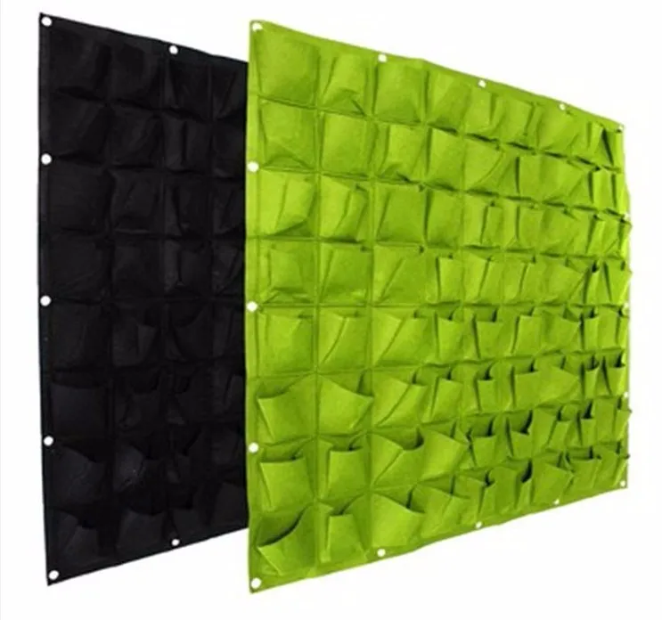 

China supplier wholesale felt wall Hanging gardening flower planter Vertical bags, Customized