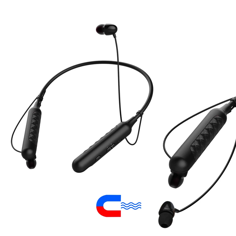 

HB-C5 Neckband Wireless Bluetooth Stereo headset Earset BT4.1 With Mic, Black