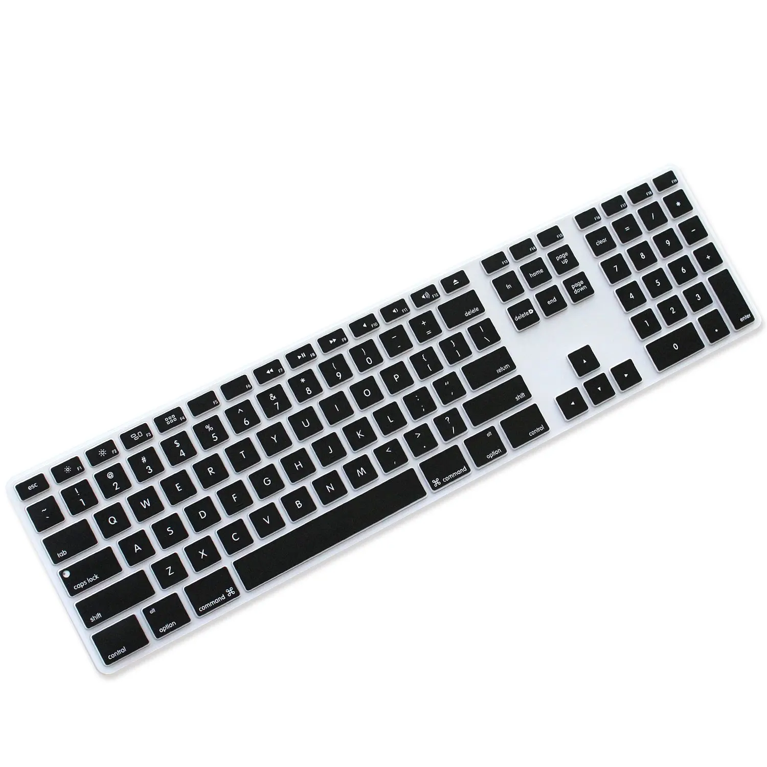 silicone cover for apple keyboard with numeric keypad