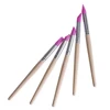 5PCS 3D Carving Painting Pen Set Nail Art Sculpture Brushes Silicone Hot Pink Soft Head Acrylic Polish Powder Drawing Tools