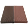 Natural wood look exterior composite materials for construction decks