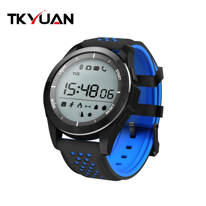 

IP68 Waterproof Smart Watch F3 1.1 Round Display Bluetooth 4.0 Sport Smart Watch Band Sleep Monitoring, Black