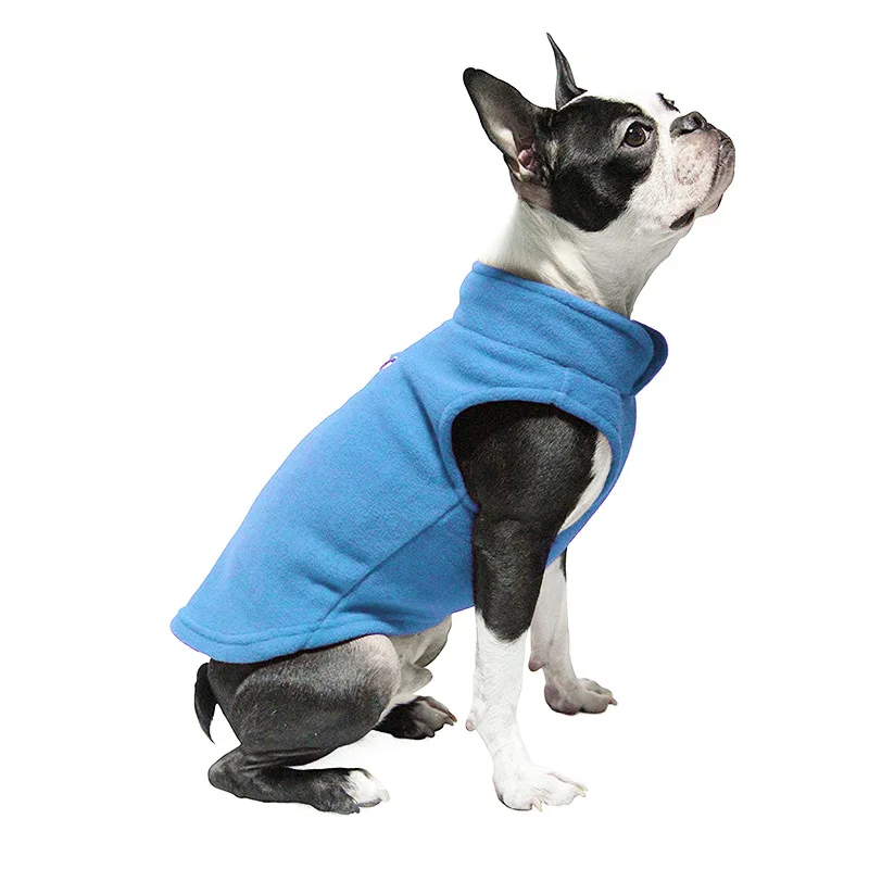 

Wholesale Fleece Cold Weather Multicolor Winter Warm Soft Pet Jackets Dog Vest, Blue;red;pink;brown;purple;green;gray;navy