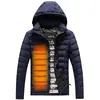 Factory high quality stock waterproof cotton down winter man heating jacket