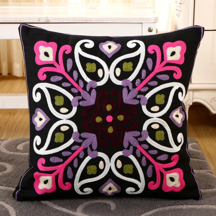 Homeware Chain Chain Stitch Handmade Free Decorative Pillow