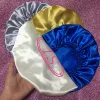 100% bonnet silk sleeping cap silk hair bonnet custom