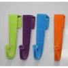 2018 Hot Cheap Price Simple Plastic Hook Colorful Adhesive small plastic hook