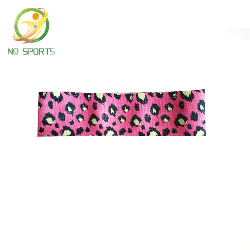 

NQ Sports Home Gym Non-rolling Thick Colorful Fabric Hip Circles Yoga Fitness Exercise Loop Resistance Bands, Pink or customized color