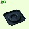 Biodegradable compostable recycled wet press molded bamboo pulp tray packaging
