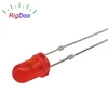 Factory Supply DIP Red Diffused F3 3mm Round Through Hole LED with Limiter at Terminals Light Emitting Diode RoHS Reach Proved