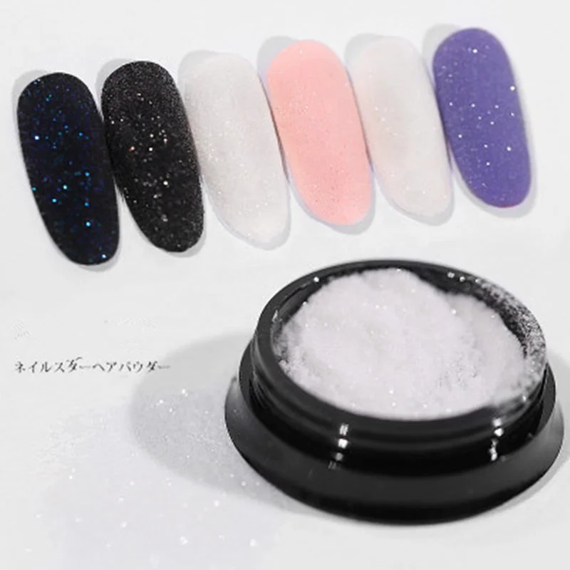

Misscheering 2g/box Holographic Glitter Powder Shining Sugar Nail Dust White Glitters Aurora Matte Effect Powders