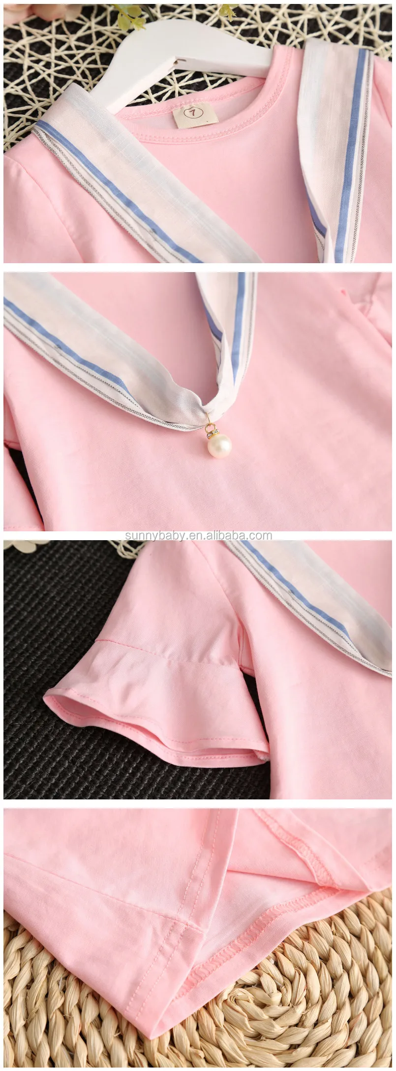 New Design wholesale children clothes 2pc Tee & Short Baby Clothing Set From China manufacture