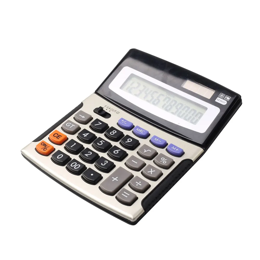 Cheap Plastic Desktop 12 Digit Tally Dual Power Fraction Calculator For Math - Buy Fraction 12 Digit Calculator,Cheap Plastic Dual Power