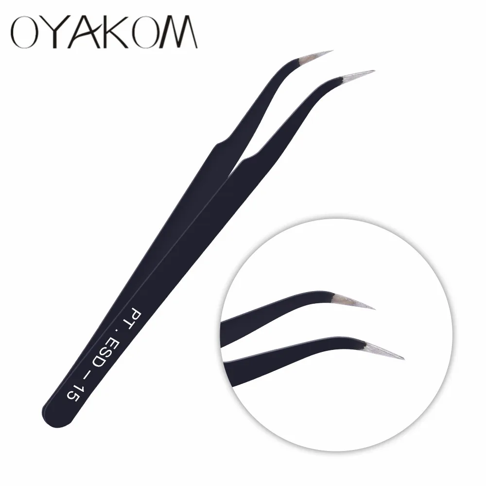 

Wholesale Tweezers Custom Logo Private Label Black Eyelash Extension Stainless Steel Eyebrow Lash Tweezers Sets Manufacturer