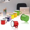 ceramic steel metal mug coffee beer tea mug with handle stainless steel souvenir cup economic top quality custom logo/design