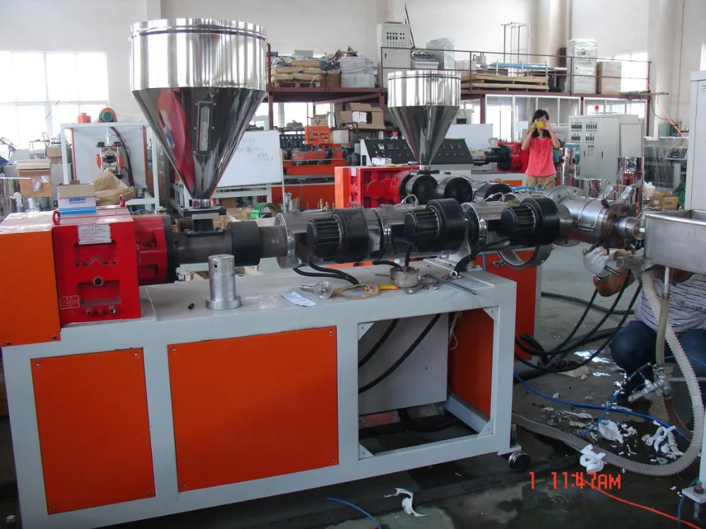 Pvc Fiber Reinforced Flexible Hose Pipe Making Extrusion Machine