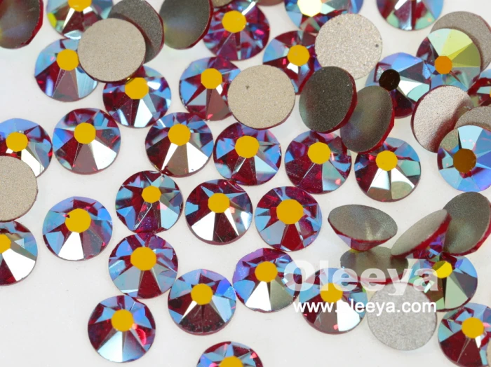 Wholesale 2088 Flatback Glass Loose Gemstones Strass Non Hotfix Citrine AB Crystal Nail Art Rhinestones for Nail Art Craft