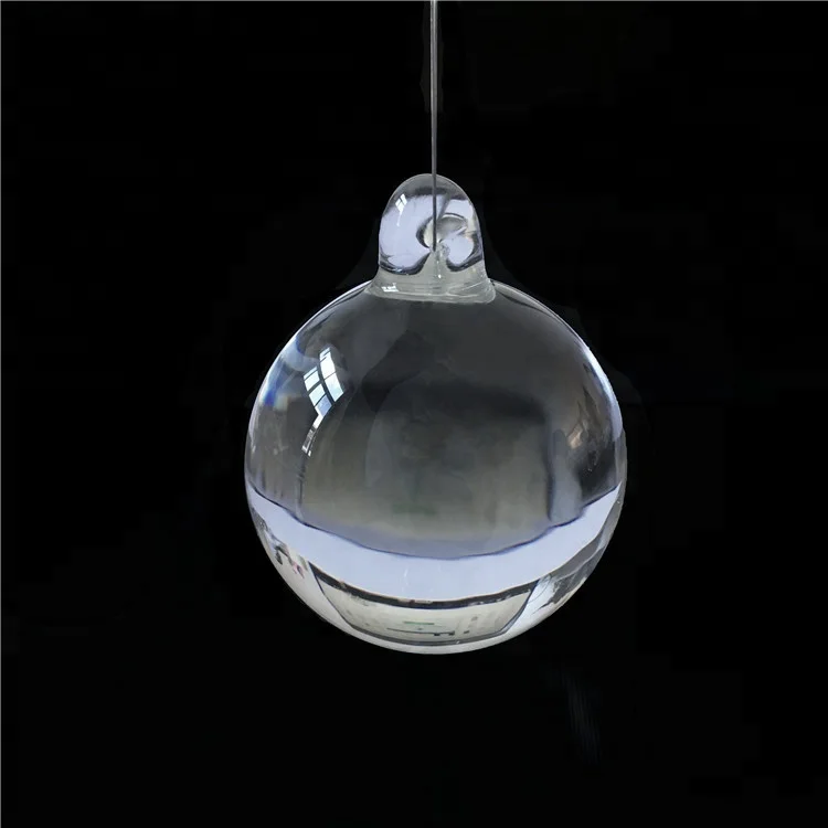 

Free Shipping 10pcs  Crystal Hanging Smooth Balls One Hole X'Mas & Wedding Parts For Party Event Decoration, Clear