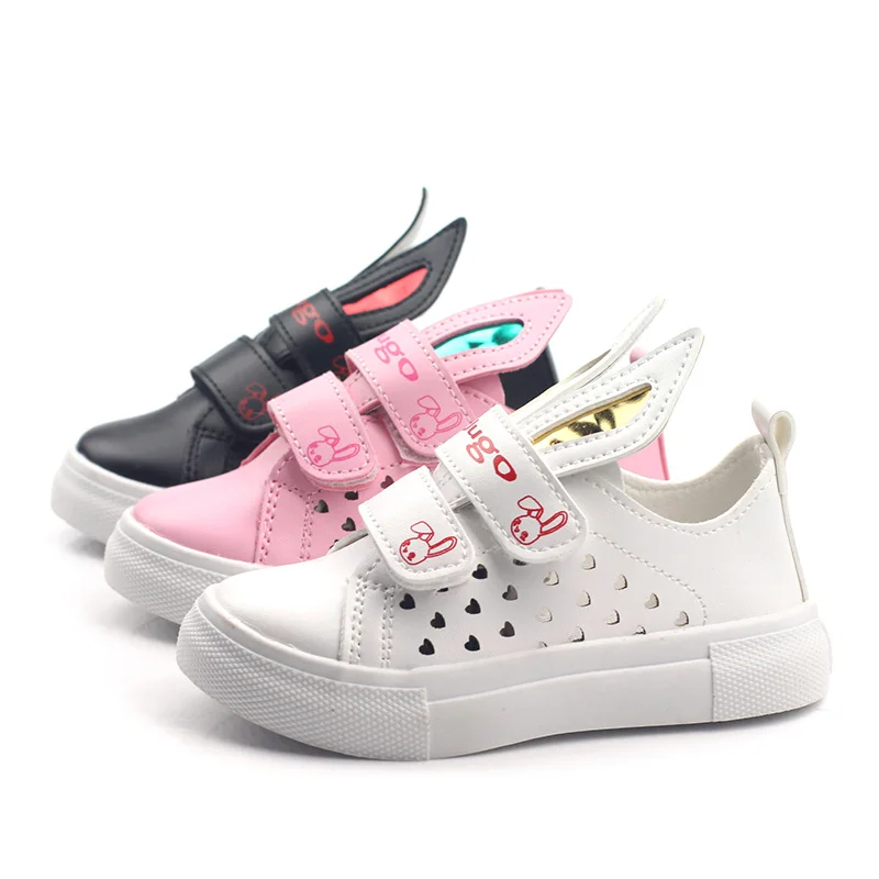 

Hot Spring New Kids Sneakers Breathable Rabbit Ears Girls' Casual Shoes, Picture