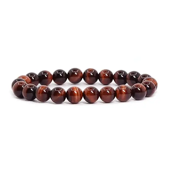 

2017 Yoga natural stone S Precious Red Tiger Eye Beaded Bracelet, Picture