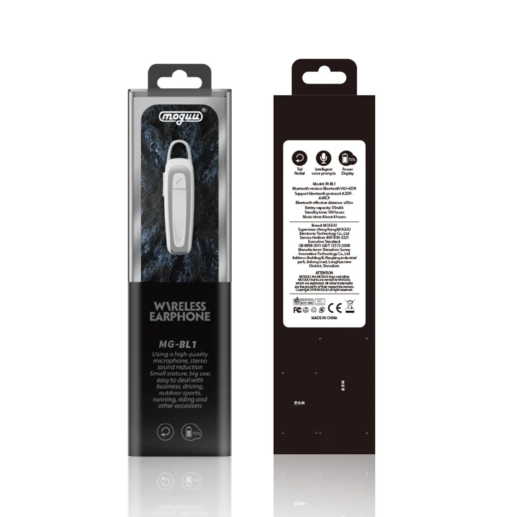 

joyroom business style blutooth v4.2 blutooth headset, Black;white