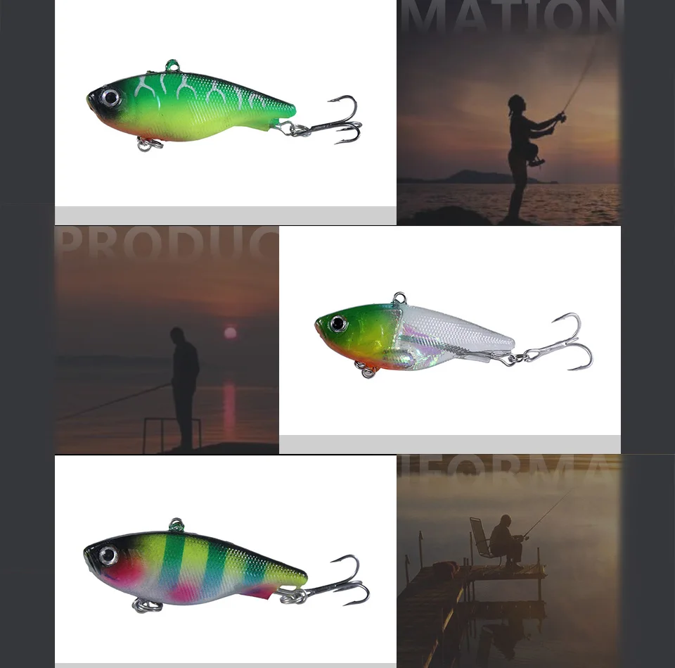 Ucatchok 13g 18g Soft Fish Vib Sea Bass Fishing Bait Metal Lead Inside