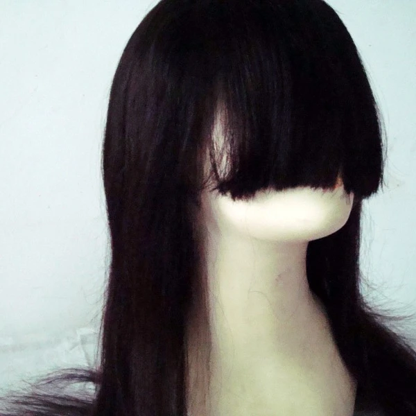 

Hot and cheap virgin remy hair full lace wigs with bangs, N/a