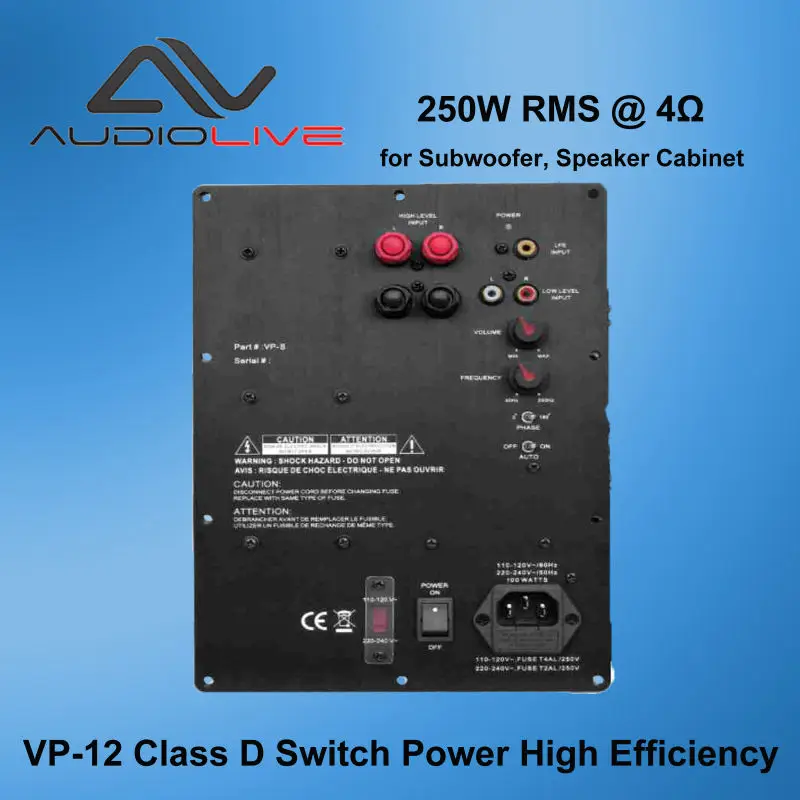 VP-12 Class D Switch Power High Efficiency AMP