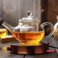 

250ml-300ml small teapot Mini heat resistant pyrex glass teapot with tea strainer