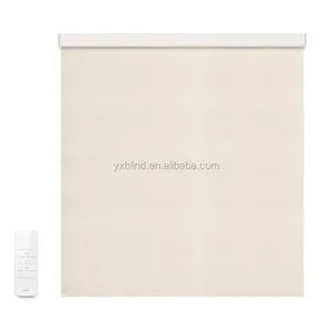 Image of cheap price battery operated motorized roller blinds shades with remote control for windows