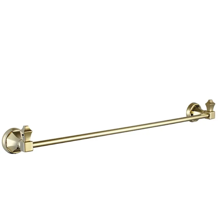 
5 Pcs Modern Luxury Brass Gold Plated Hotel Bathroom Set Accessories For Hotel 