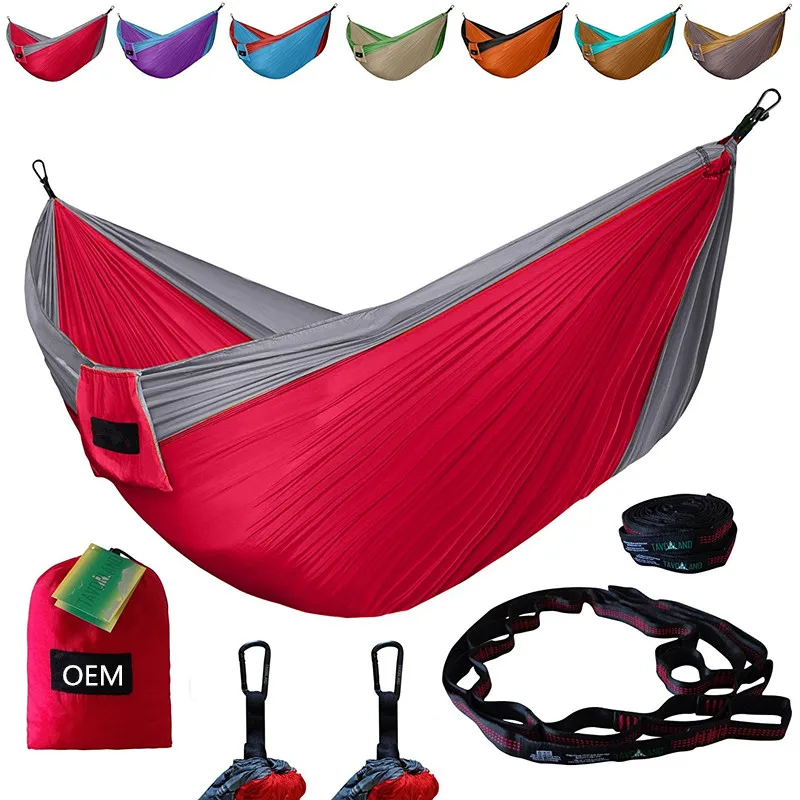 
2018 High quality Outdoors Backpacking Survival or Travel Single & Double parachute Hammocks/camping hammock 