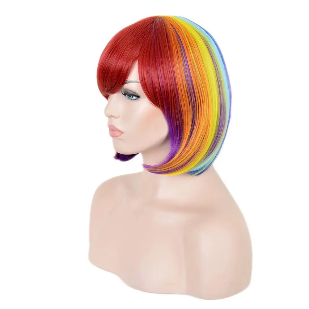 multicolor pastel wig