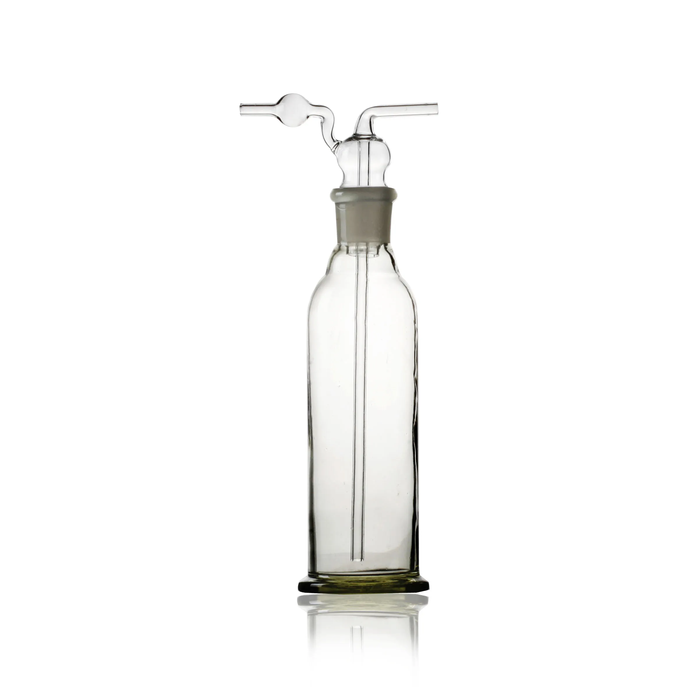 Lab glassware Boro 3.3 Jenis kaca Cuci Botol Gas dengan Lurus Dibuat di Cina