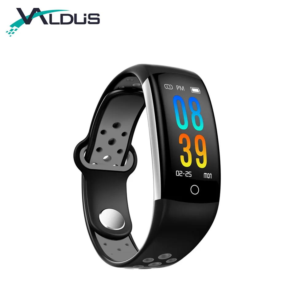 

Wristband Smart Watch Sports Smart Bracelet with Heart Rate Monitor Blood Pressure Oxygen IP68 Waterproof Fitness Tracker Q6, Red;gray;blue;white