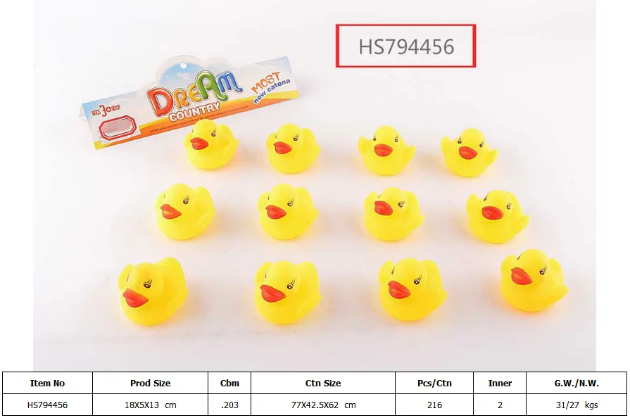 HS794456, HUWSIN toy, Rubber Duck