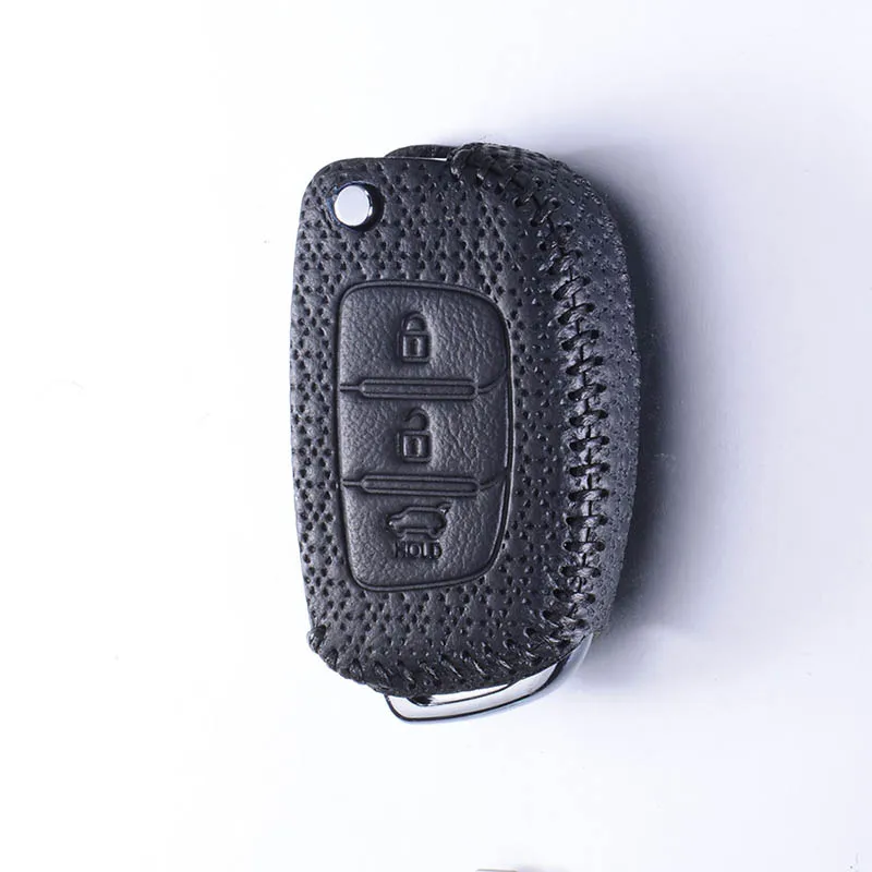 Luxury Leather Car Key Cover For Hyundai Avante Grandeur Tucson Elant