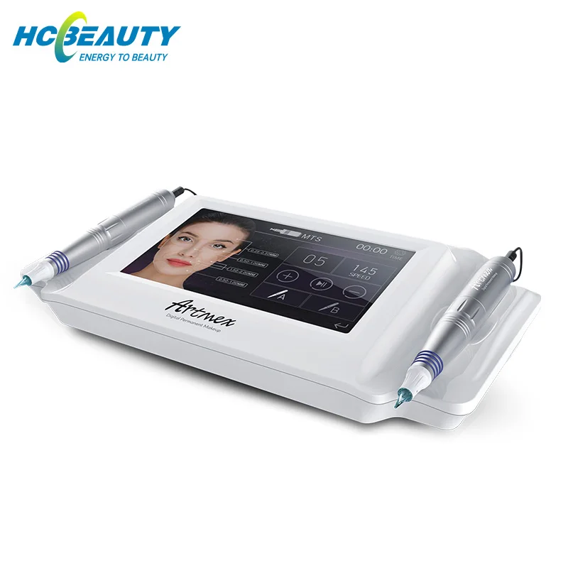 

Top quality digital lips/eyes tattoo permanent make up machine, White