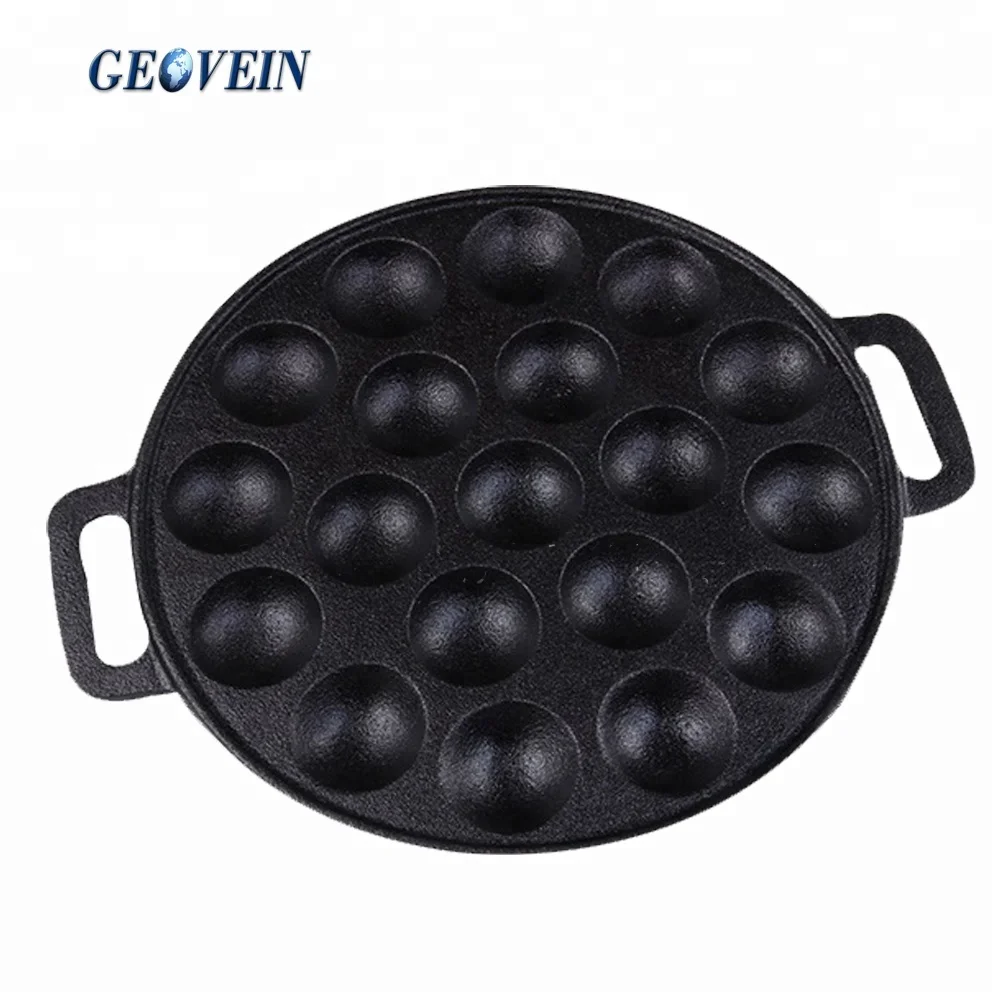 Hot Sale Baking Pan 19PCS Holes Cast Iron Poffertjes Pan - China Poffertjes  Pan and Baking Pan price