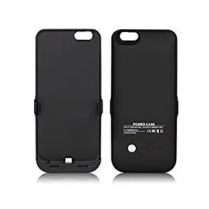 FILIWI Black 6000mAh iPhone 6S Battery Case -Trianium Ultra Slim External Protective Portable Charger Battery Case Power Pack for iPhone 6S 4.7inches (Black B)