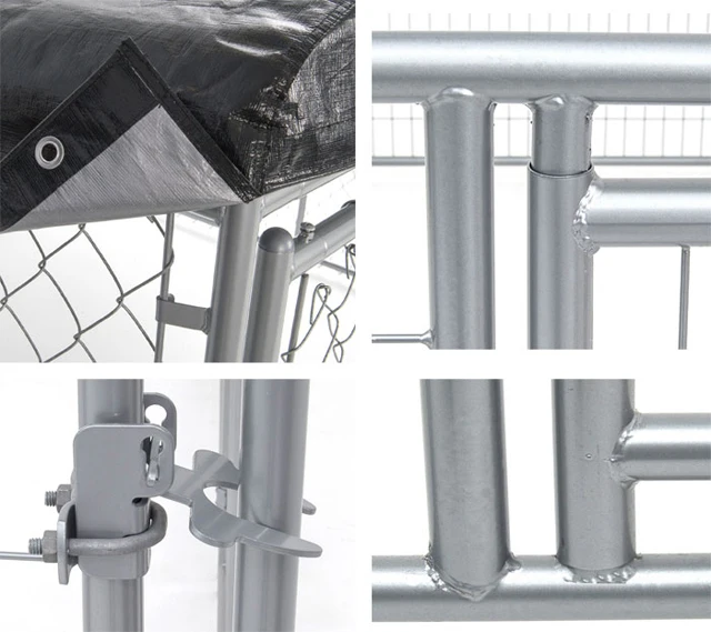 Made In China Galvanized Chain Link Dog Kennel Of Large.jpg