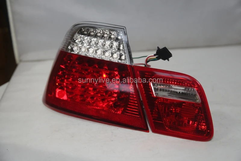 2 REAR LIGHTS LED BMW 3 SERIES E46 COUPE 98-03 325 328 330 CI WHITE RED CRISTA