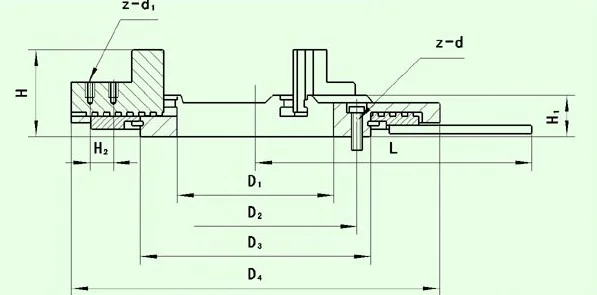 WP200A 3 jaw lathe chuck easy operate/ welding chuck/hand welding chuck jaw